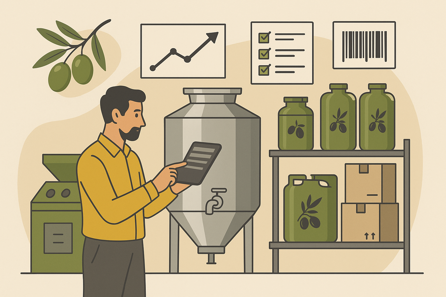 Zeytinyağ Fabrikası Verimliliği Nasıl Artırılır? Dijital Çözümlerle Rehber